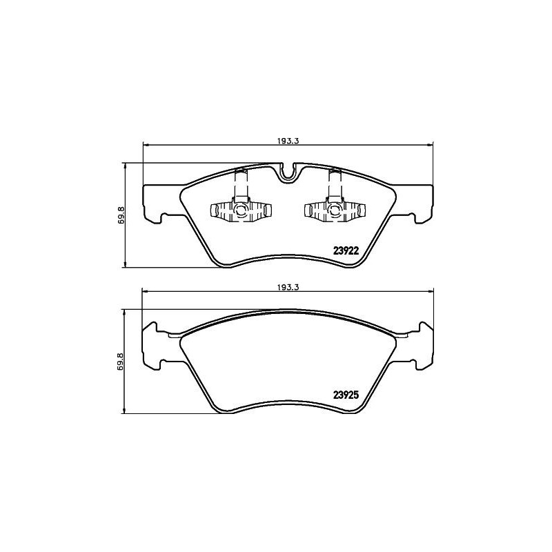 Pastiglie freno asse anteriore - HELLA BRAKE