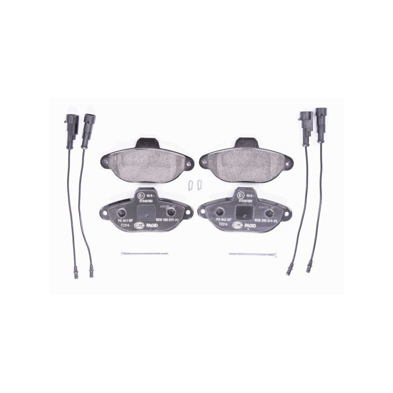 Pastiglie freno asse anteriore - HELLA BRAKE