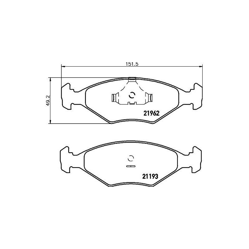 Pastiglie freno asse anteriore - HELLA BRAKE