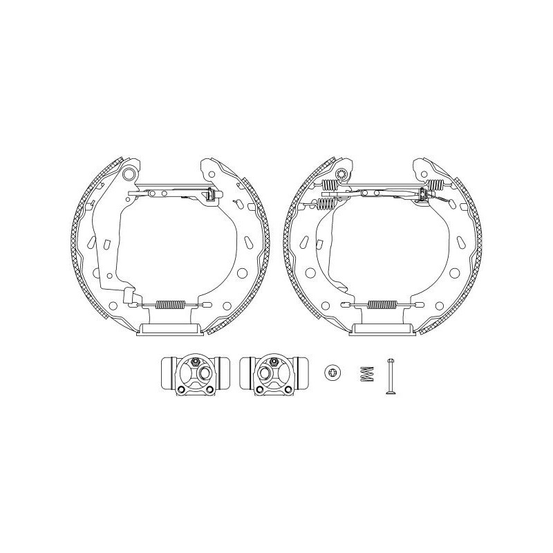 Ganasce freno - HELLA BRAKE