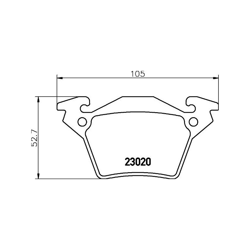 Pastiglie freno asse posteriore - HELLA BRAKE