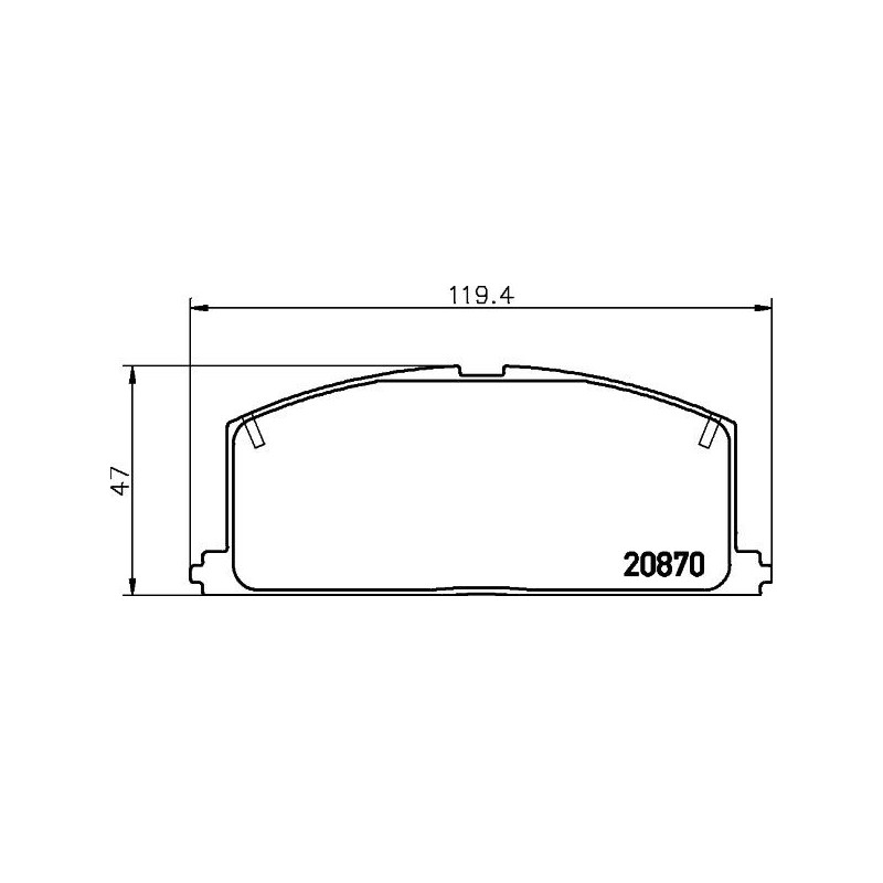 Pastiglie freno asse anteriore - HELLA BRAKE