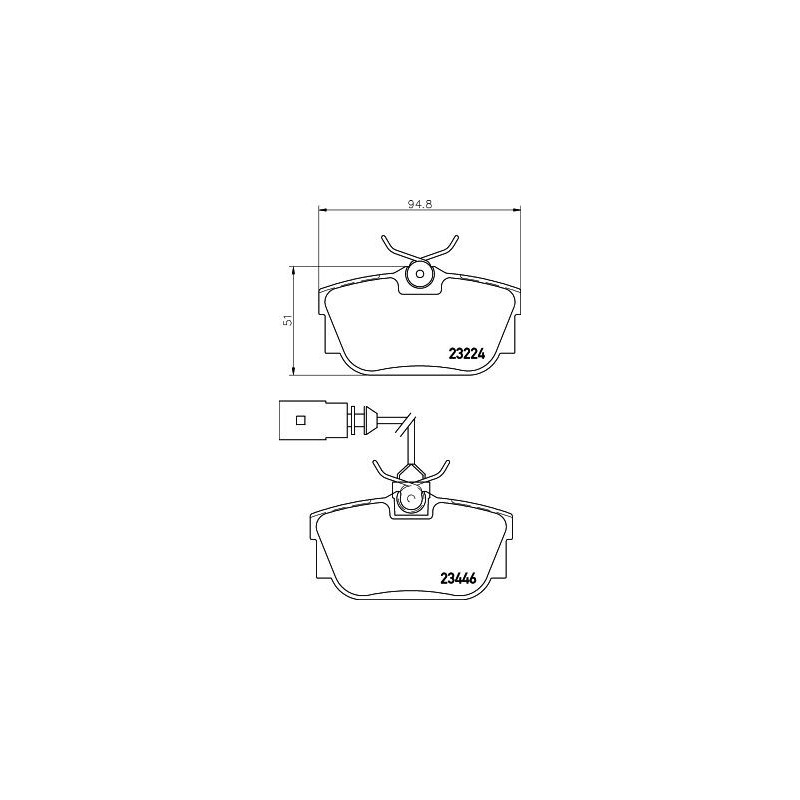 Pastiglie freno asse posteriore - HELLA BRAKE