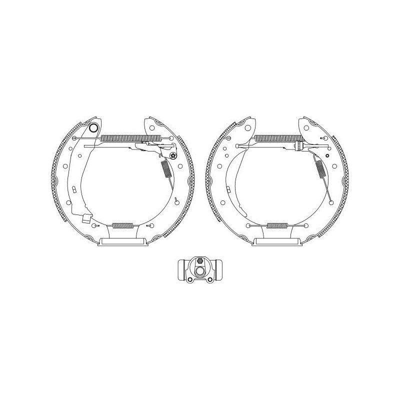 Ganasce freno - HELLA BRAKE