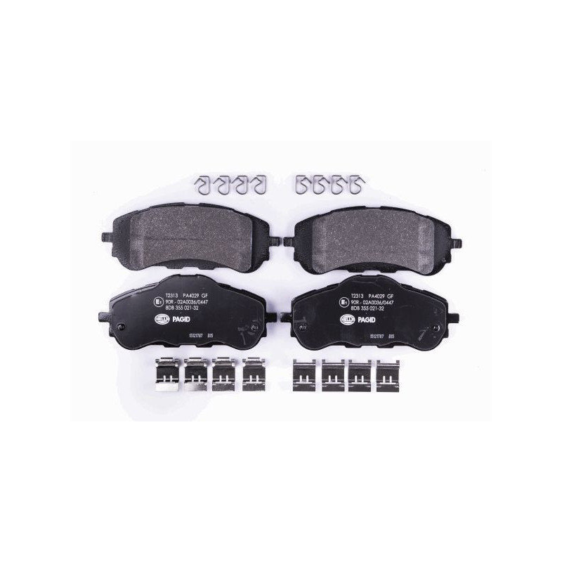 Pastiglie freno asse anteriore - HELLA BRAKE