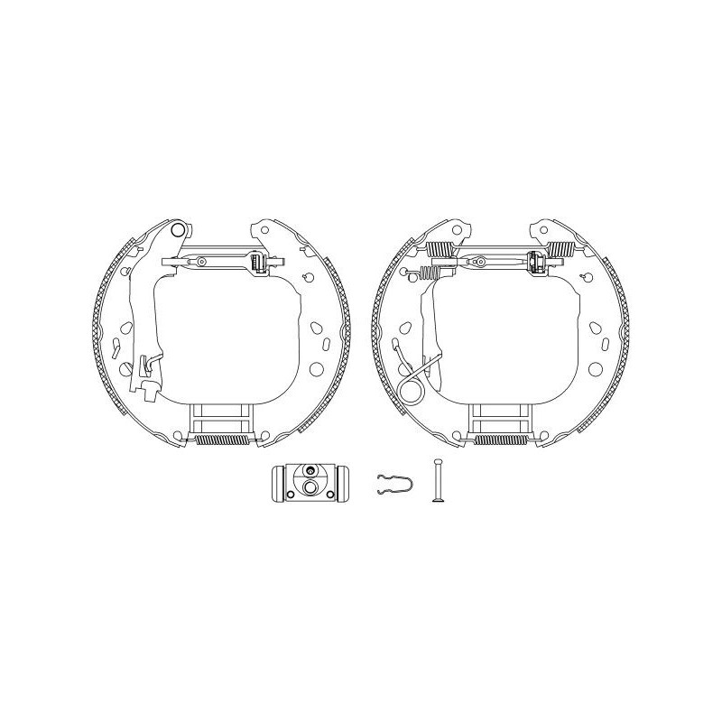 Ganasce freno - HELLA BRAKE