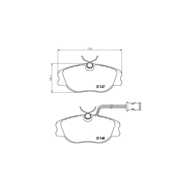 Pastiglie freno asse anteriore - HELLA BRAKE