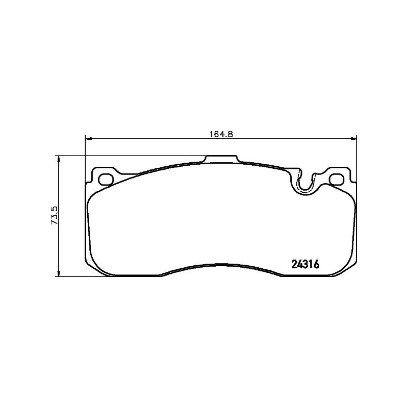 Pastiglie freno asse anteriore - HELLA BRAKE