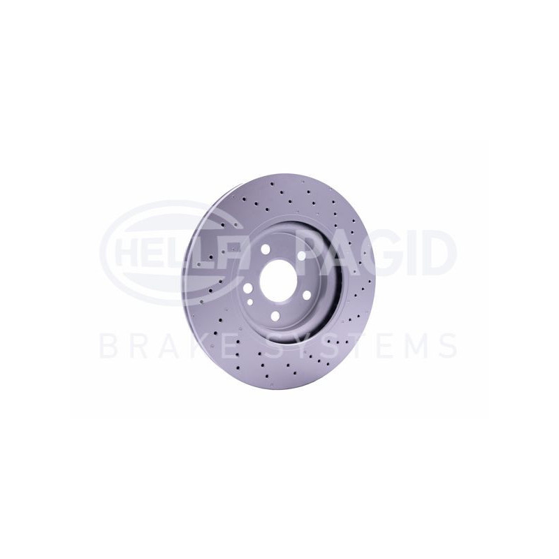 Disco freno asse anteriore - HELLA BRAKE