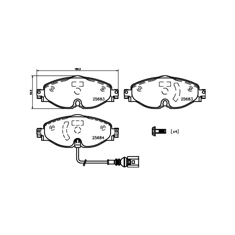 Pastiglie freno asse anteriore - HELLA BRAKE