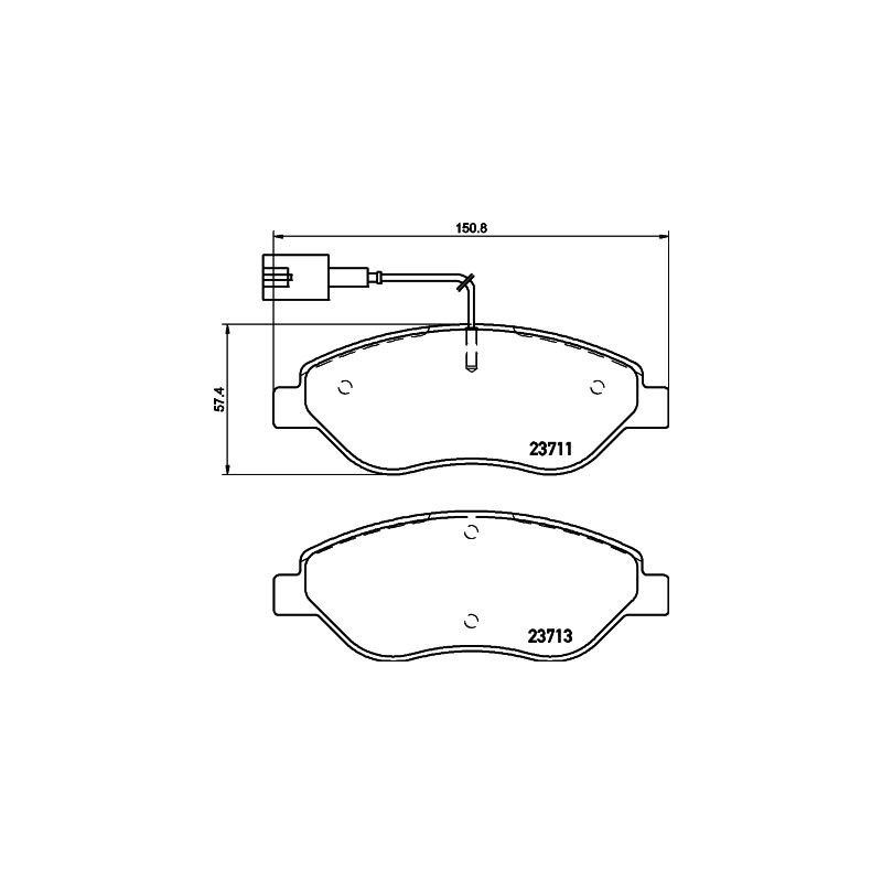 Pastiglie freno asse anteriore - HELLA BRAKE