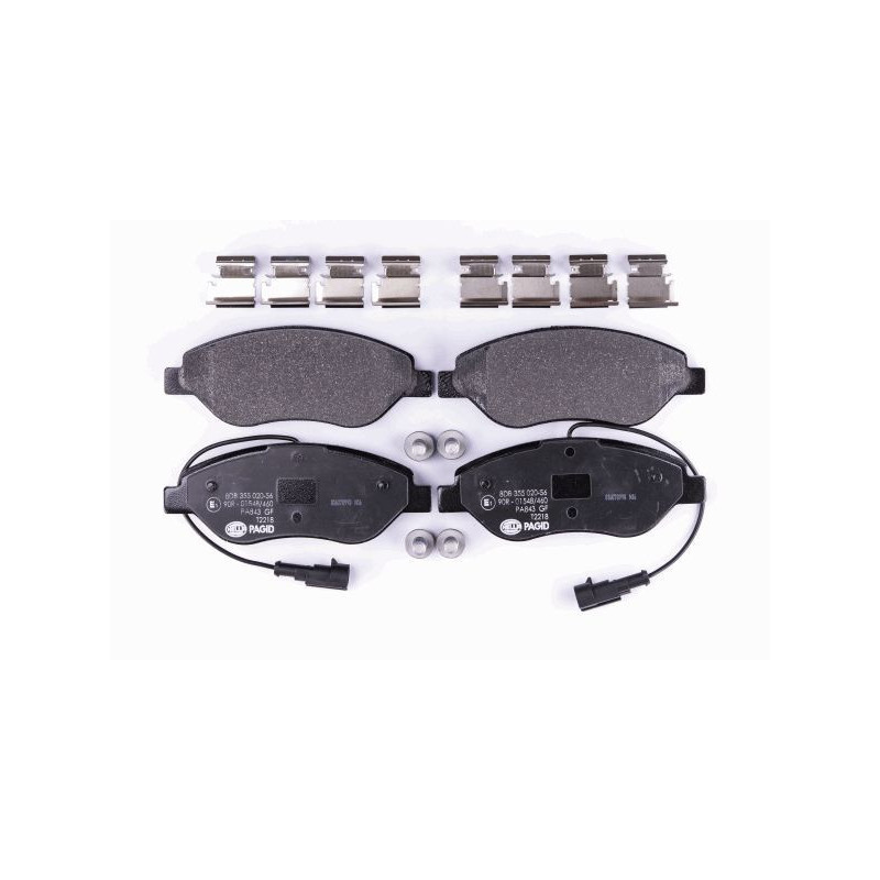 Pastiglie freno asse anteriore - HELLA BRAKE