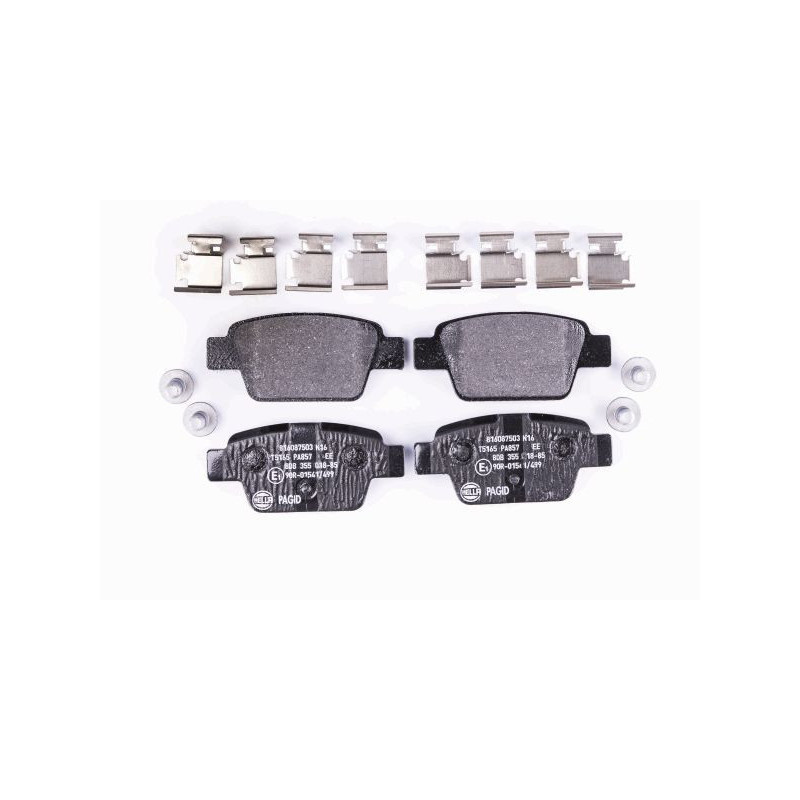 Pastiglie freno asse posteriore - HELLA BRAKE