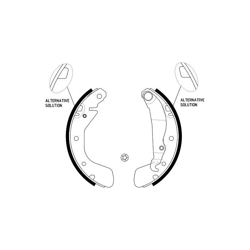 Ganasce freno - HELLA BRAKE