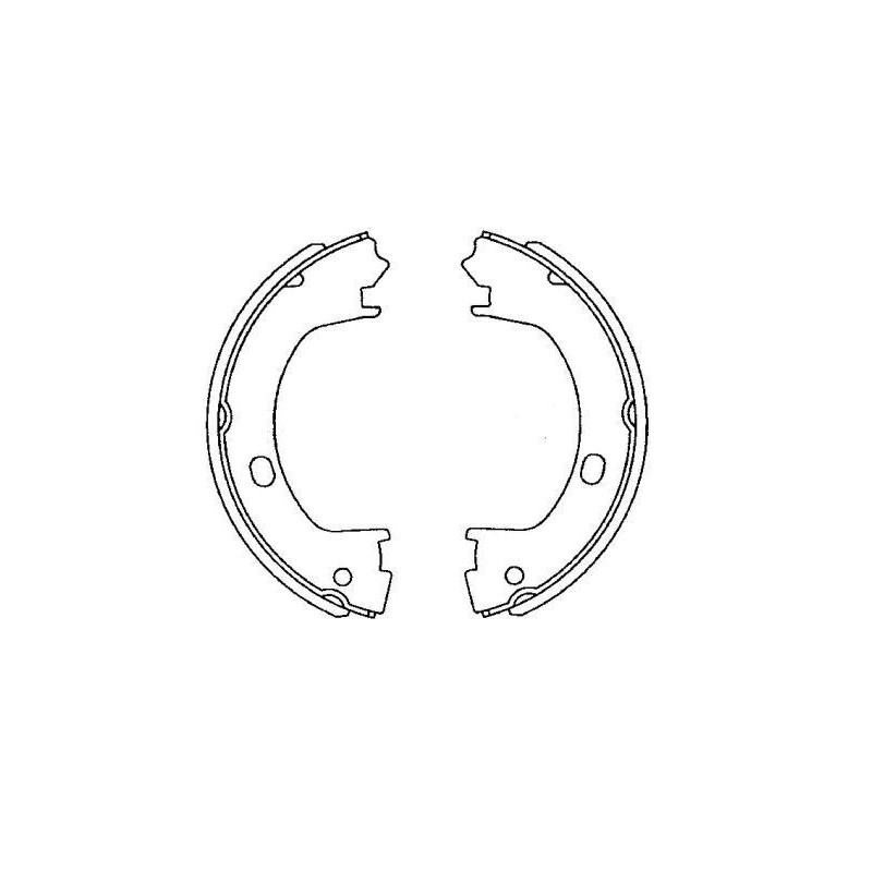 Ganasce freno - HELLA BRAKE