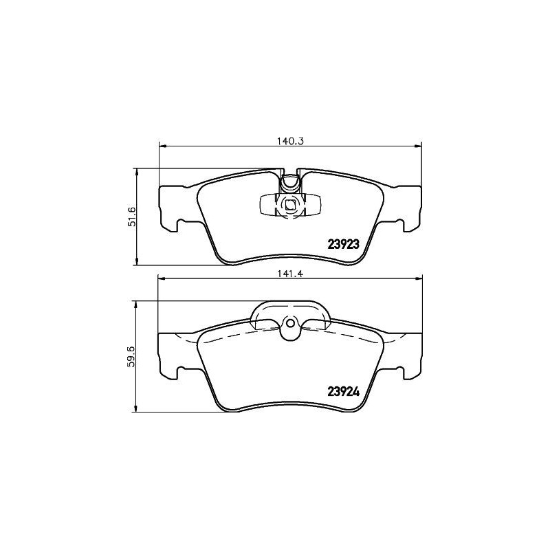 Pastiglie freno asse posteriore - HELLA BRAKE