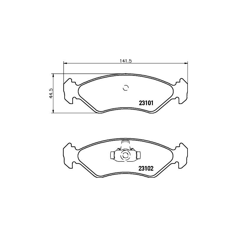 Pastiglie freno asse anteriore - HELLA BRAKE