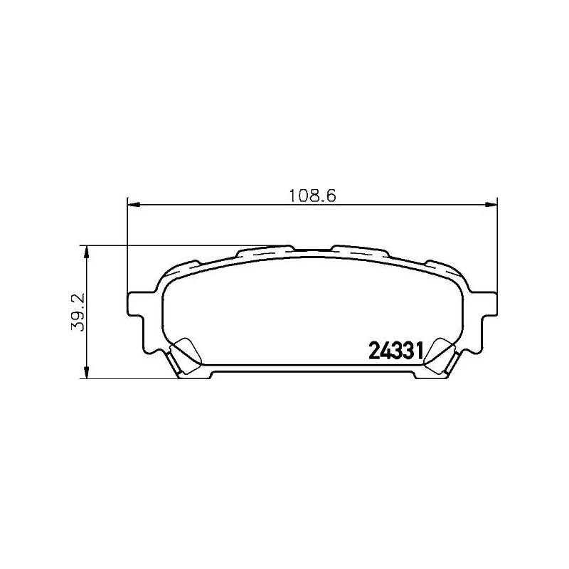 Pastiglie freno asse posteriore - HELLA BRAKE