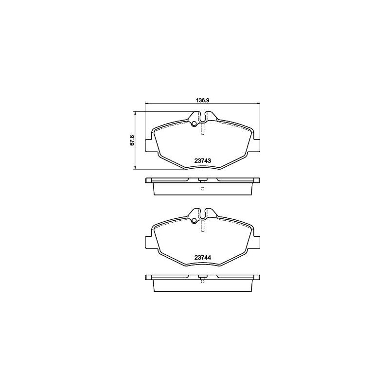 Pastiglie freno asse anteriore - HELLA BRAKE