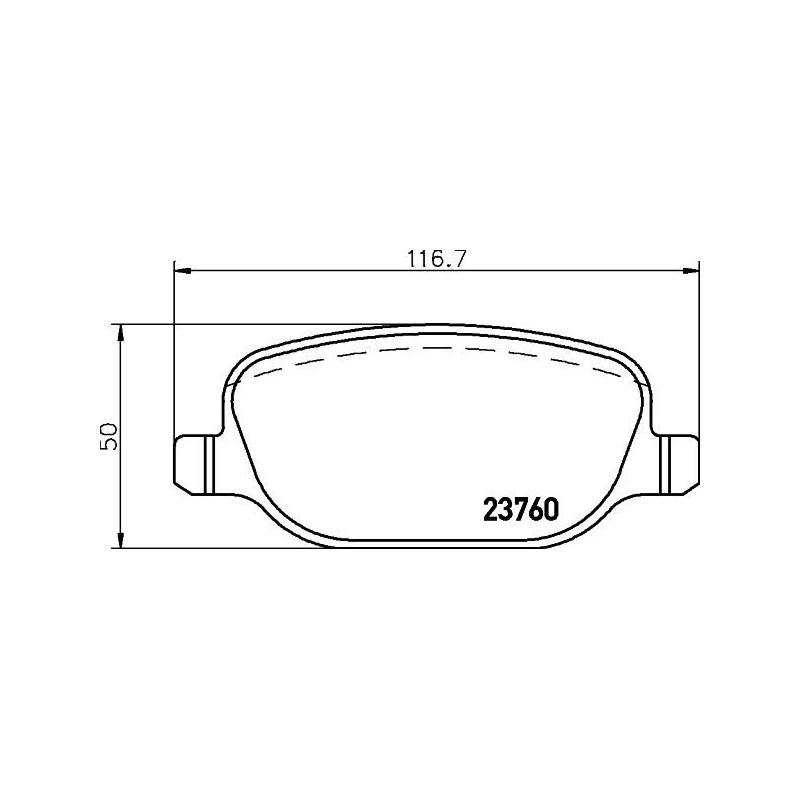 Pastiglie freno asse posteriore - HELLA BRAKE