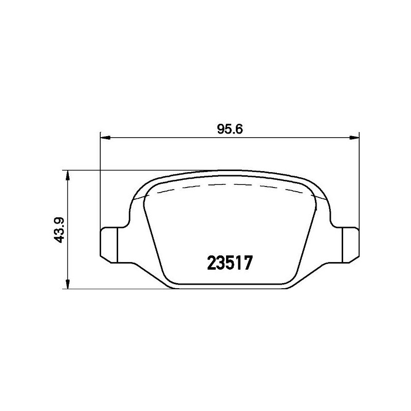 Pastiglie freno asse posteriore - HELLA BRAKE