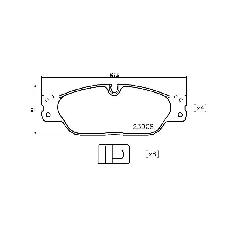 Pastiglie freno asse anteriore - HELLA BRAKE