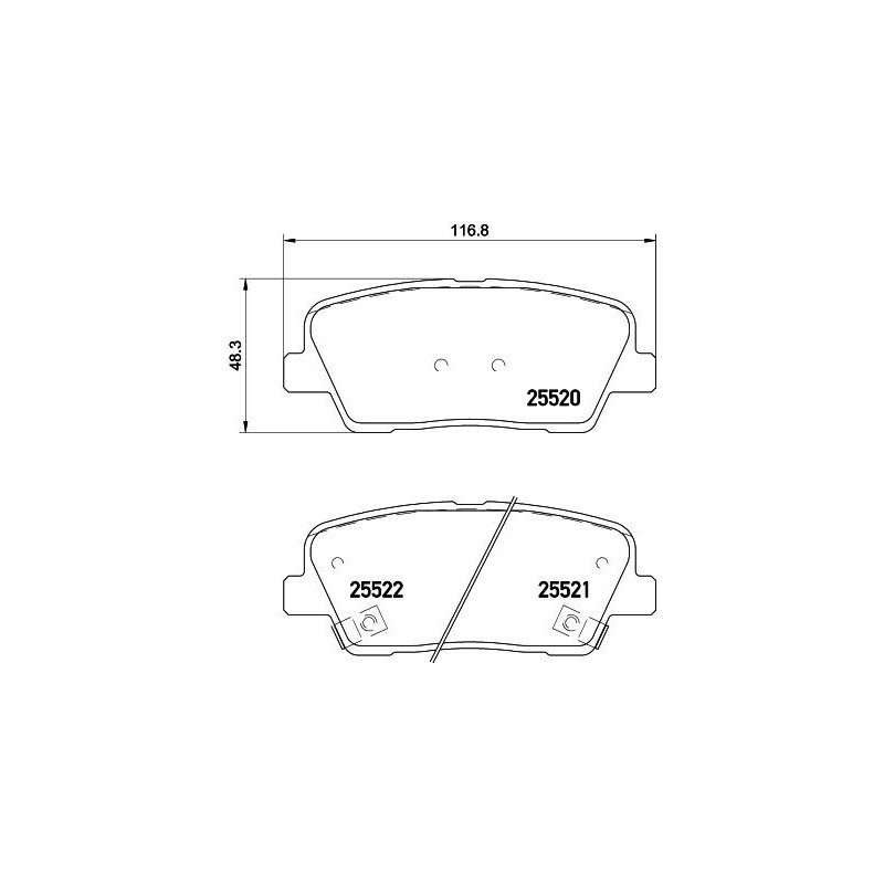 Pastiglie freno asse posteriore - HELLA BRAKE