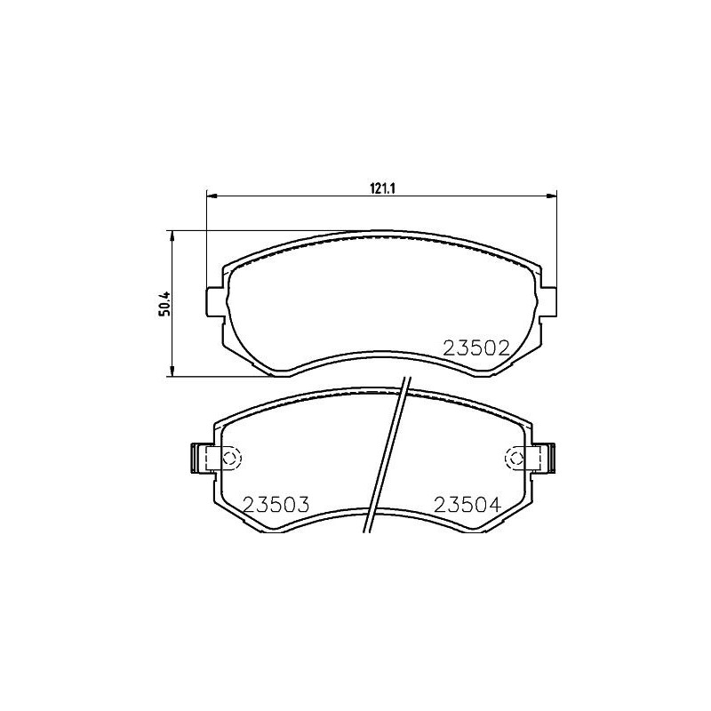 Pastiglie freno asse posteriore - HELLA BRAKE