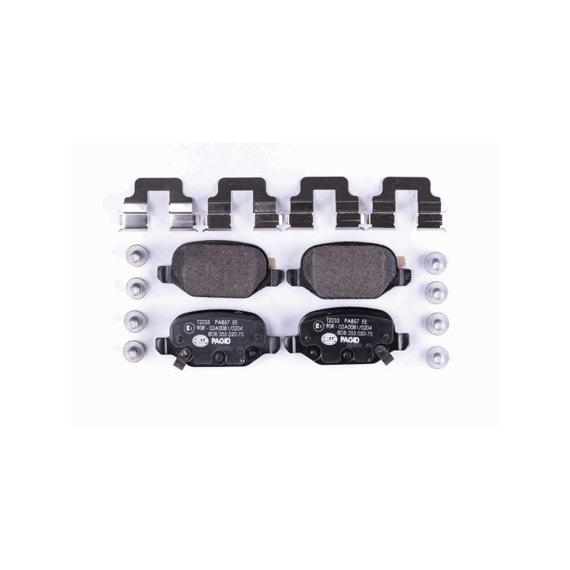 Pastiglie freno asse posteriore - HELLA BRAKE