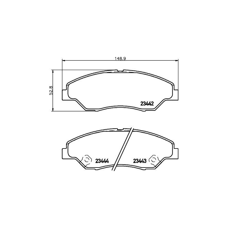 Pastiglie freno asse anteriore - PAGID