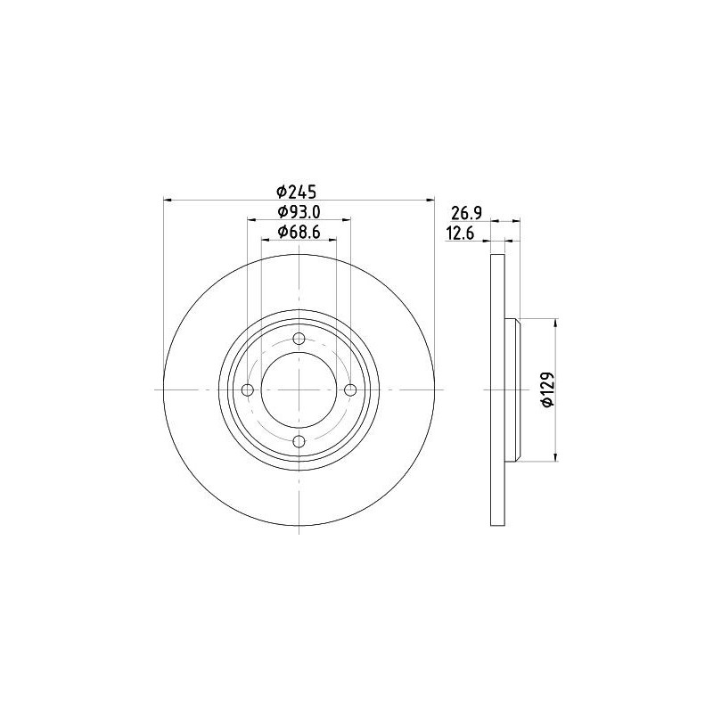 Kit frizione - HELLA BRAKE