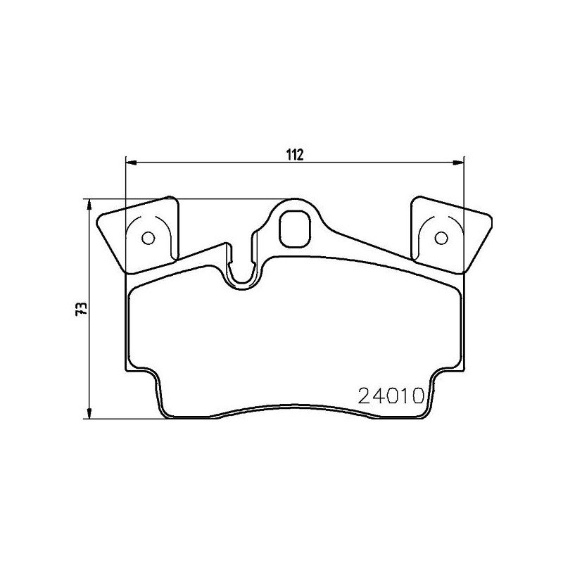 Pastiglie freno asse posteriore - HELLA BRAKE
