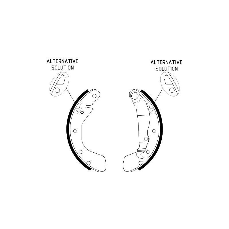 Ganasce freno - HELLA BRAKE