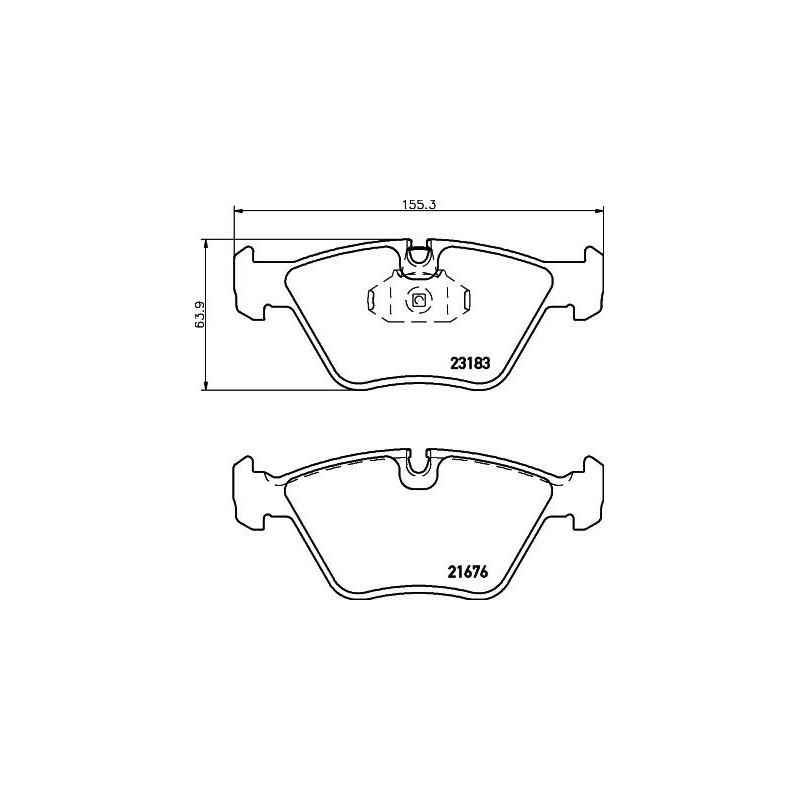 Pastiglie freno asse anteriore - HELLA BRAKE