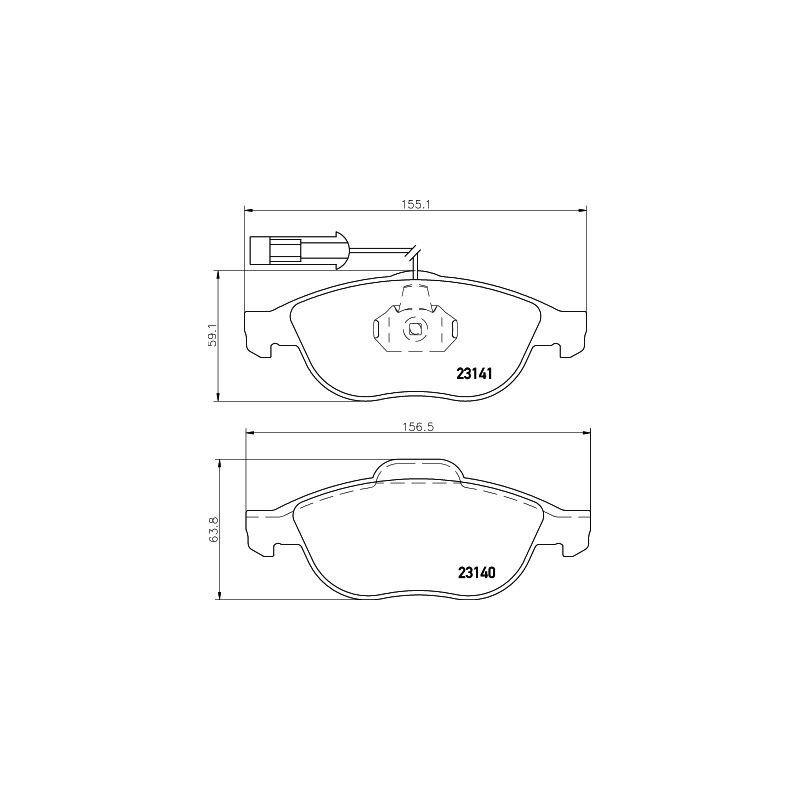 Pastiglie freno asse anteriore - HELLA BRAKE