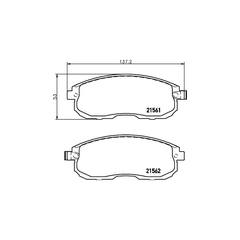 Pastiglie freno asse anteriore - HELLA BRAKE