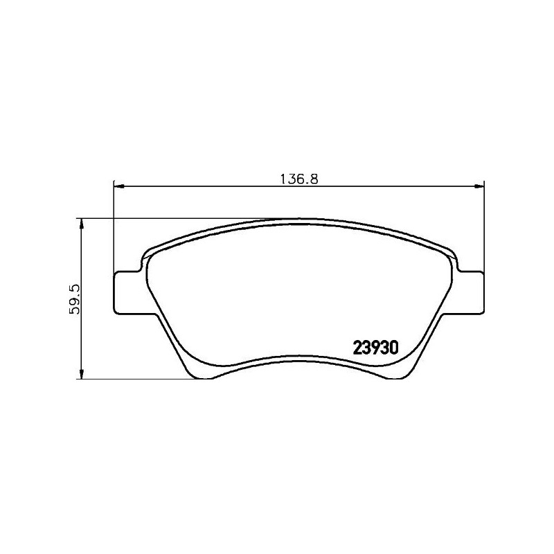 Pastiglie freno asse anteriore - HELLA BRAKE