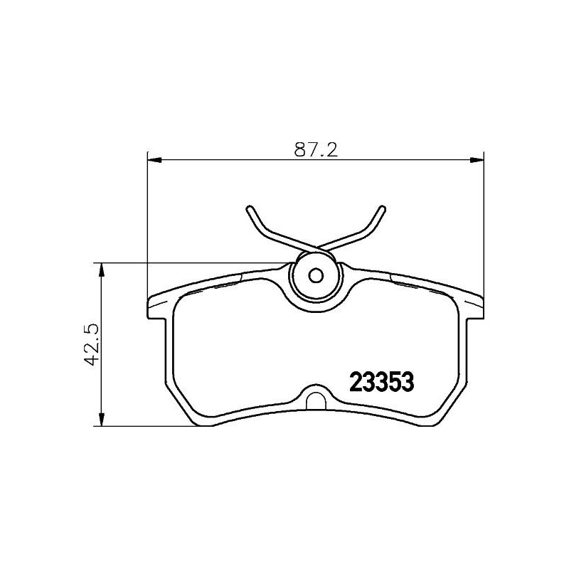 Pastiglie freno asse posteriore - HELLA BRAKE