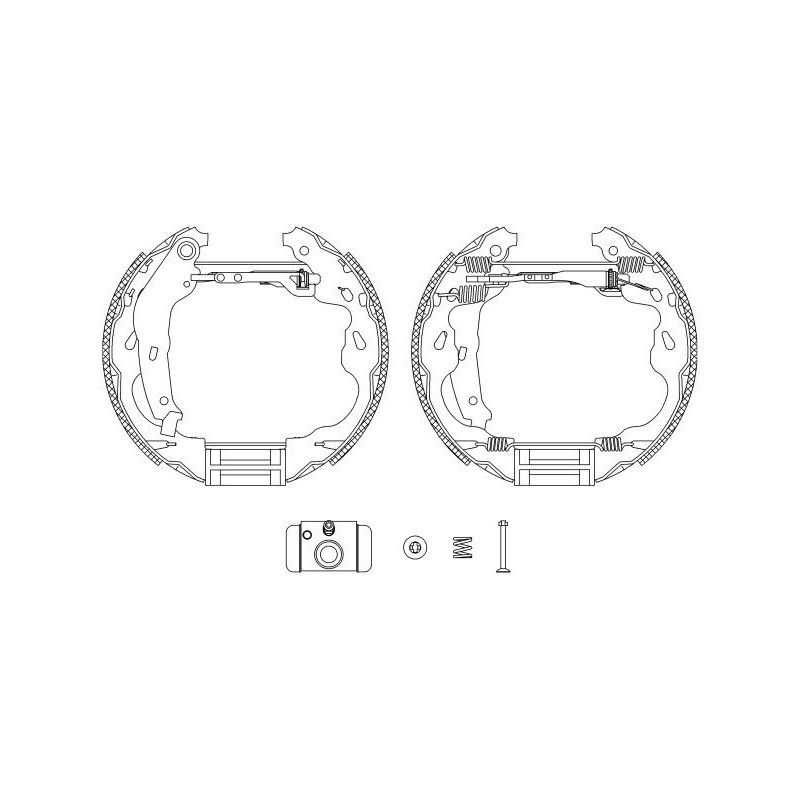 Ganasce freno - HELLA BRAKE