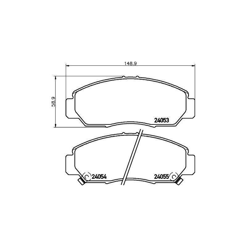 Pastiglie freno asse anteriore - HELLA BRAKE