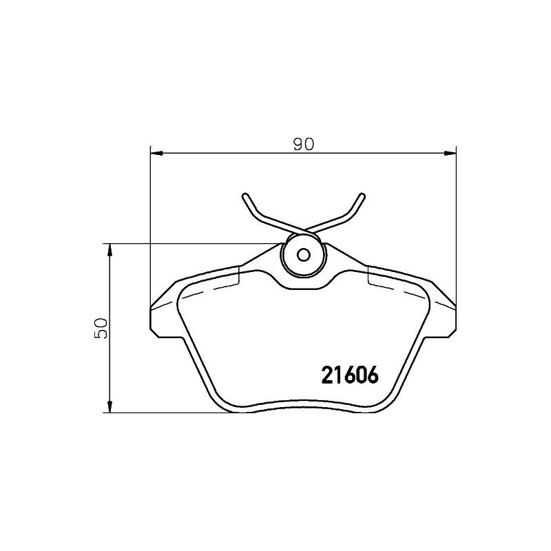 Pastiglie freno asse posteriore - HELLA BRAKE