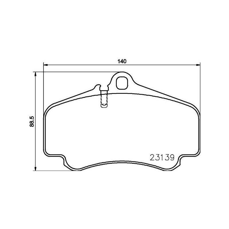 Pastiglie freno asse anteriore - HELLA BRAKE