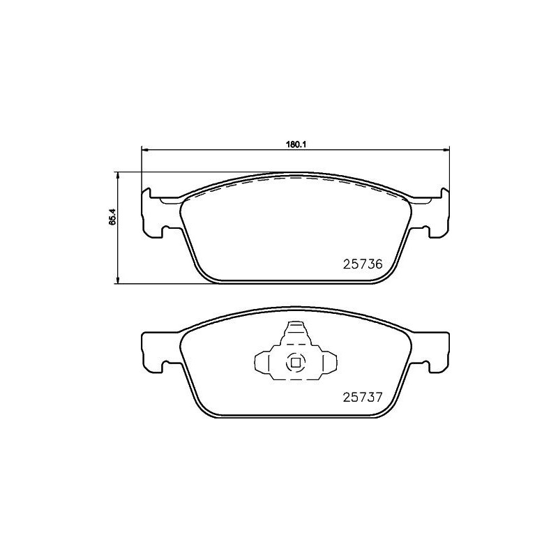 Pastiglie freno asse anteriore - HELLA BRAKE