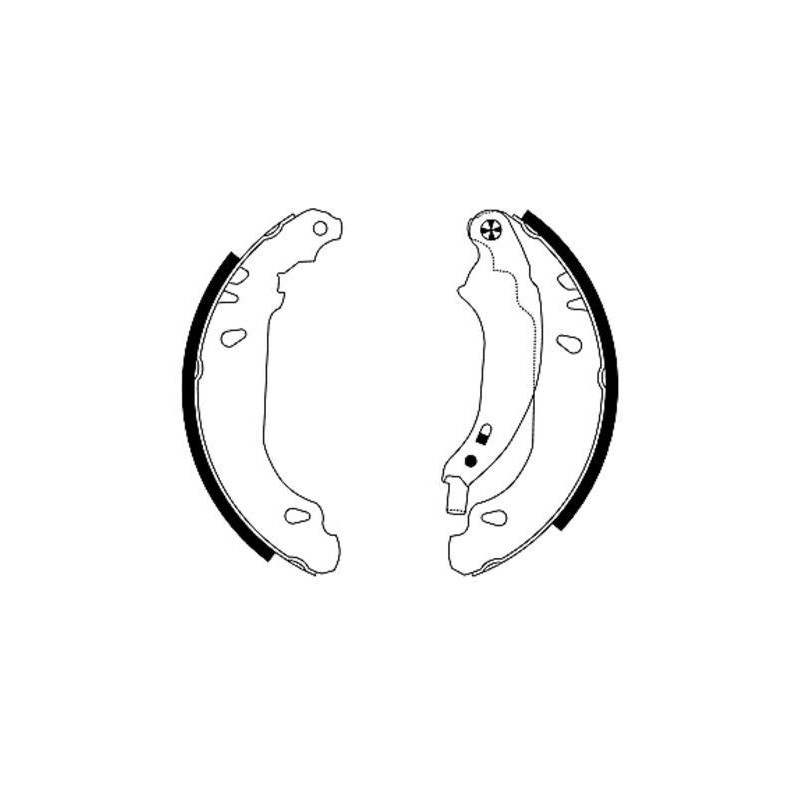 Ganasce freno - HELLA BRAKE