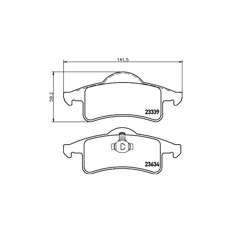 Pastiglie freno asse posteriore - HELLA BRAKE