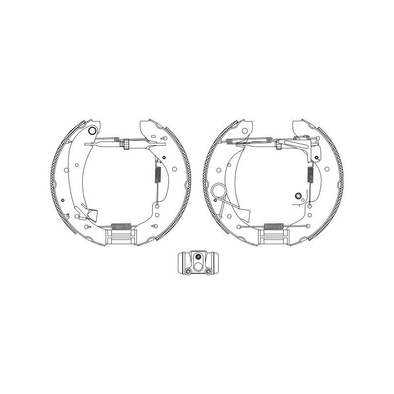 Ganasce freno - HELLA BRAKE