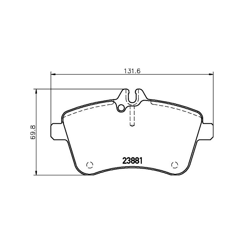 Pastiglie freno asse anteriore - HELLA BRAKE