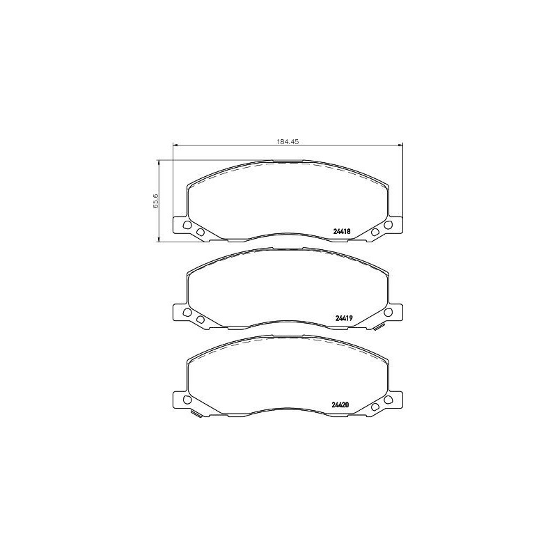 Pastiglie freno asse anteriore - HELLA BRAKE