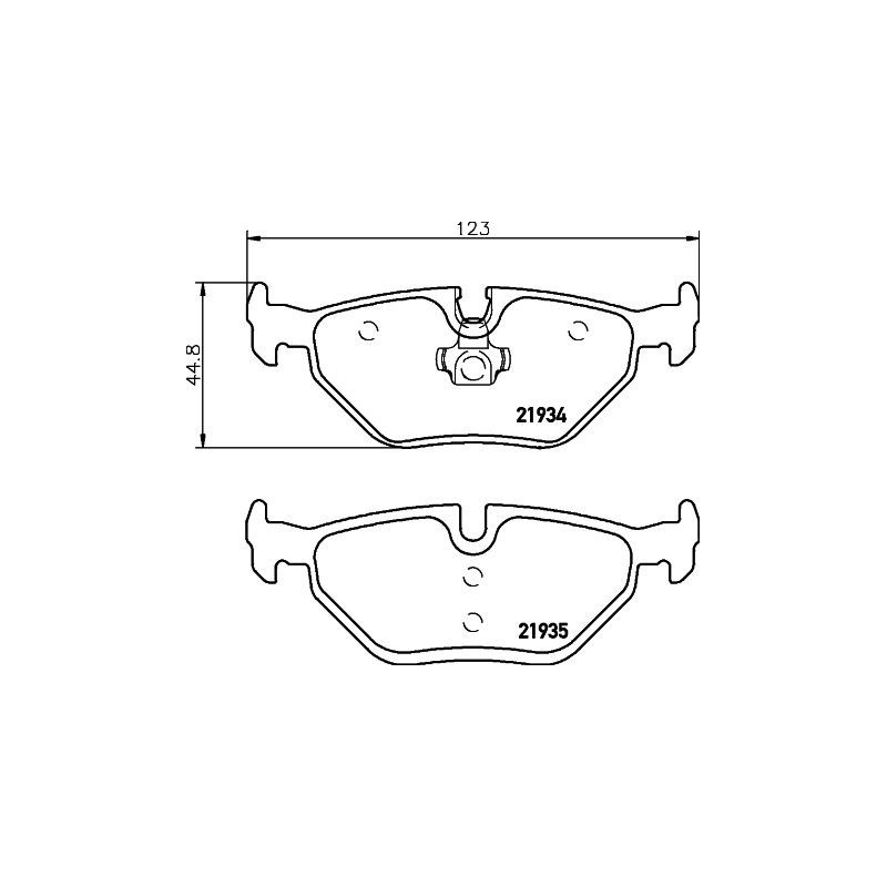 Pastiglie freno asse posteriore - HELLA BRAKE