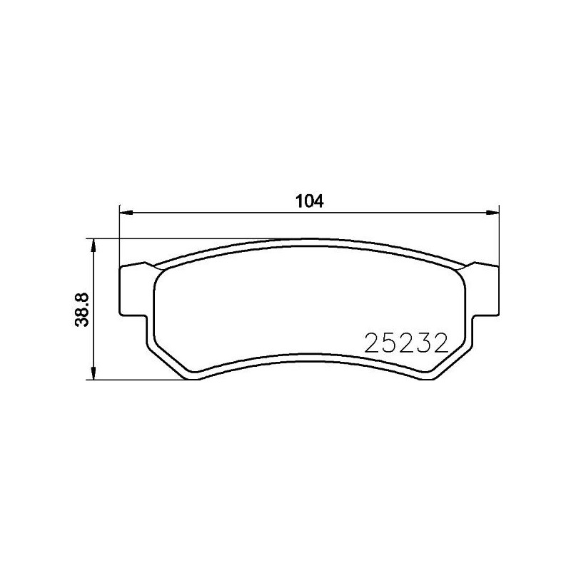 Pastiglie freno asse posteriore - HELLA BRAKE